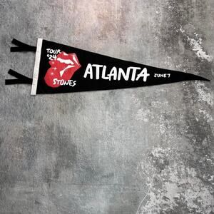 The Rolling Stones Hackney Diamonds Tour Pennant! Atlanta Georgia Oxford Pennant